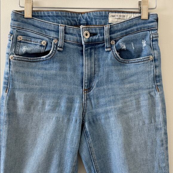 Rag & Bone Cate Mid-Rise Ankle Skinny Jeans Palmer Size 25 Blue - Picture 3 of 7